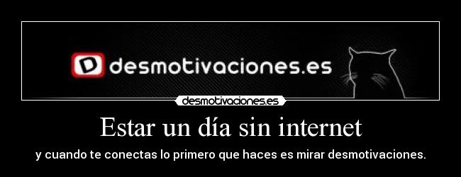 Estar un día sin internet -