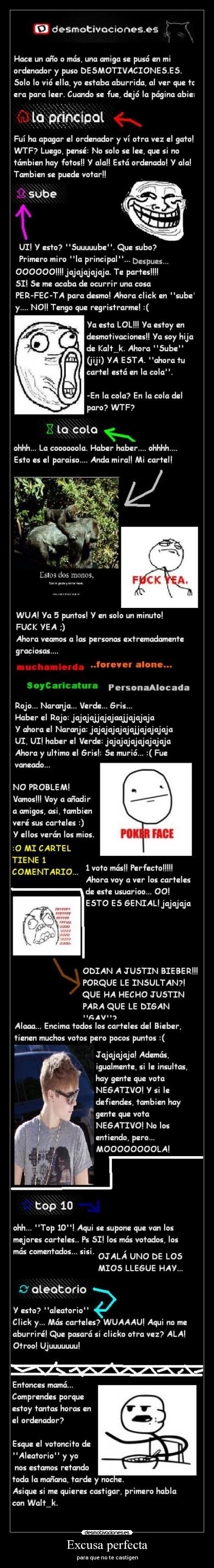 Excusa perfecta - para que no te castigen