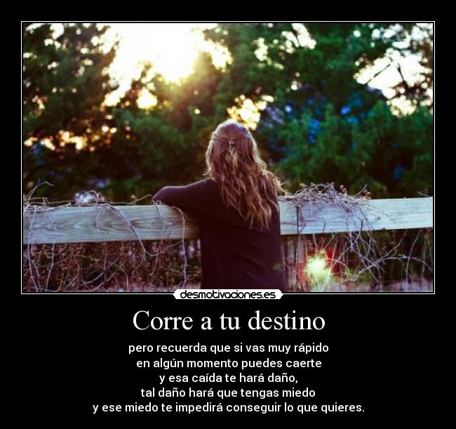 Corre a tu destino - 