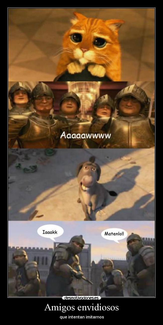 Amigos envidiosos - que intentan imitarnos