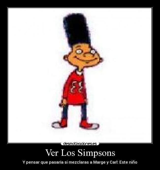 Ver Los Simpsons - Y pensar que pasaría si mezclaras a Marge y Carl: Este niño