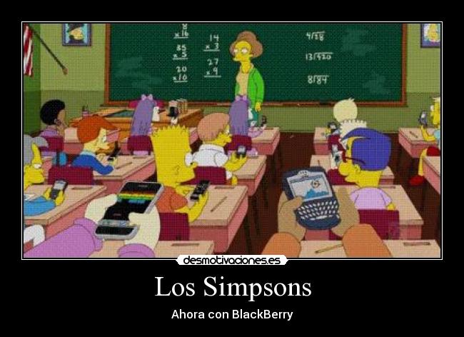 Los Simpsons - Ahora con BlackBerry