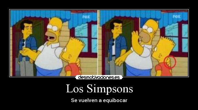 Los Simpsons - Se vuelven a equibocar