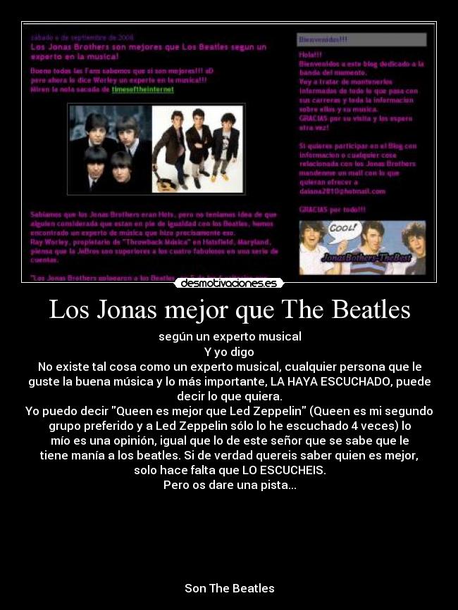 Los Jonas mejor que The Beatles -