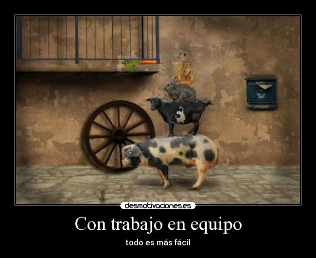 Con trabajo en equipo -