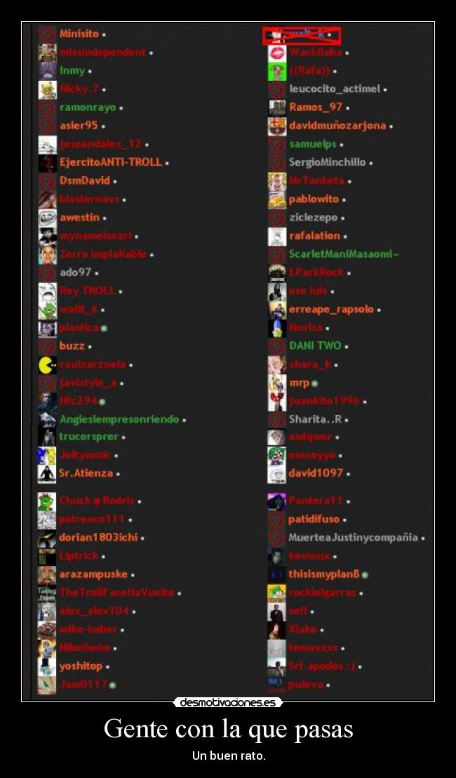 Gente con la que pasas - 