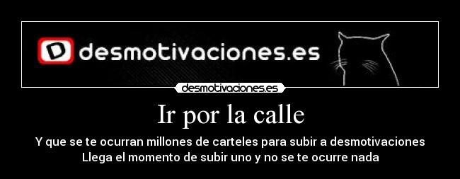 Ir por la calle -