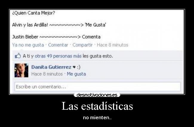 Las estadísticas - no mienten..