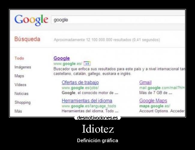 Idiotez - Definición gráfica