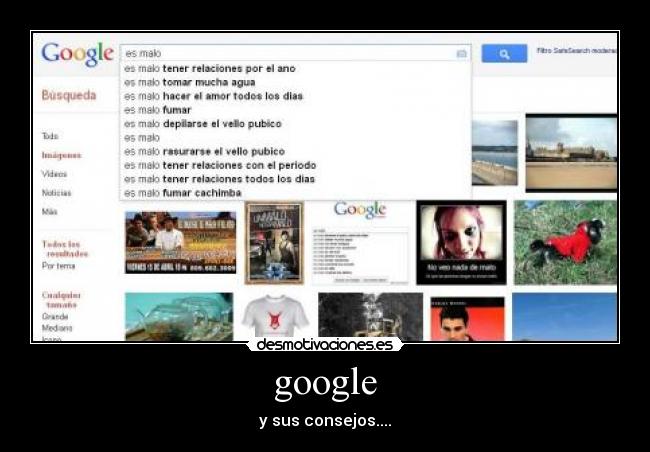 google - y sus consejos....
