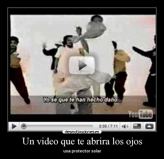 Un video que te abrira los ojos - usa protector solar