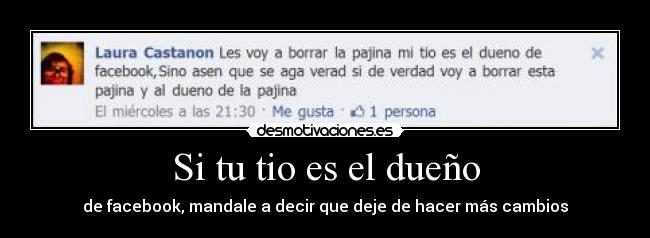 carteles facebookduenocambios cagando faceboook desmotivaciones