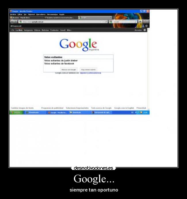 Google... - siempre tan oportuno