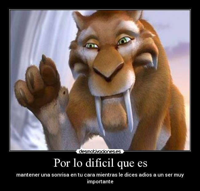Por lo dificil que es - 