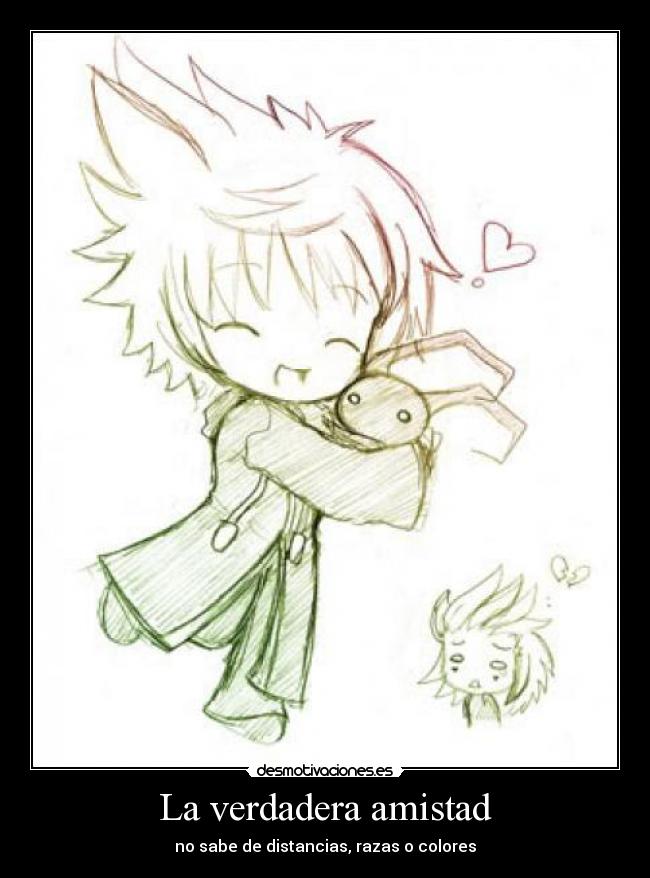 La verdadera amistad - no sabe de distancias, razas o colores