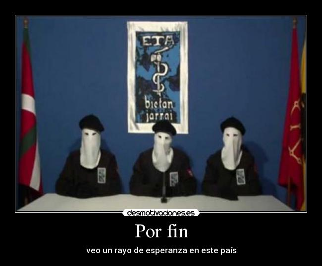 Por fin - veo un rayo de esperanza en este país