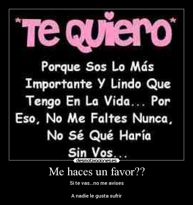 Me haces un favor?? - 