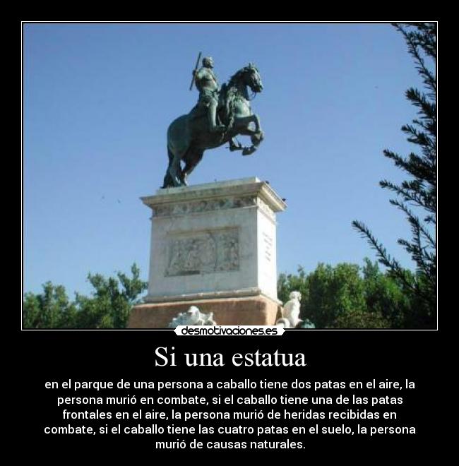 Si una estatua - 
