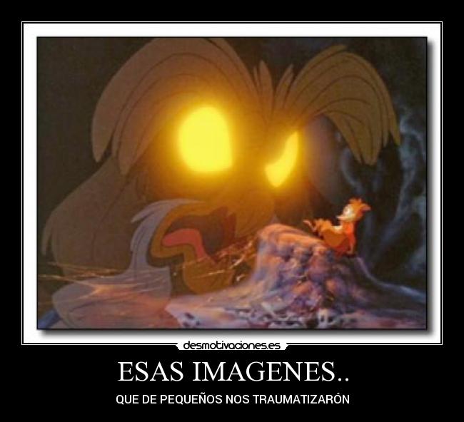 ESAS IMAGENES.. - QUE DE PEQUEÑOS NOS TRAUMATIZARÓN