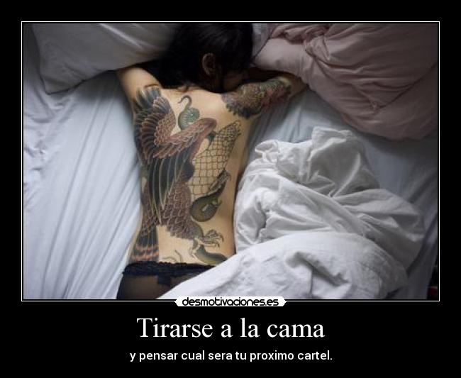 Tirarse a la cama -