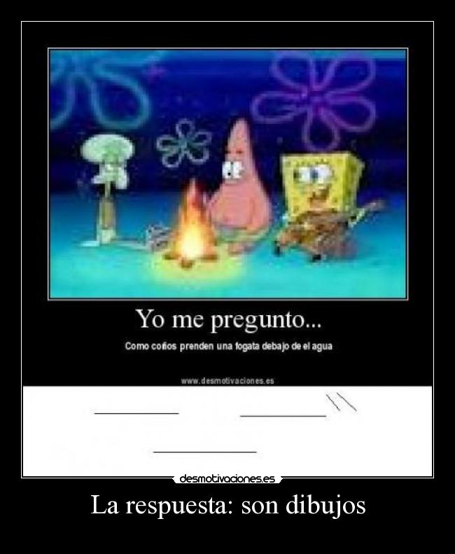 La respuesta: son dibujos -