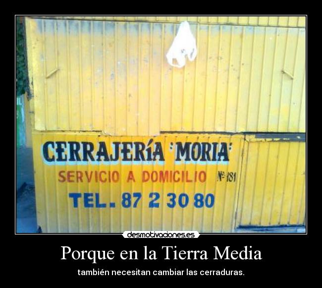 Porque en la Tierra Media -