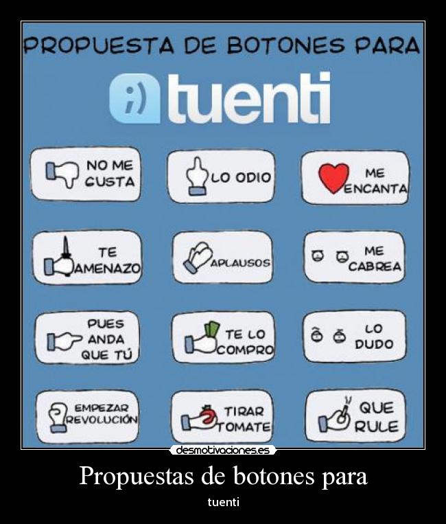 Propuestas de botones para - tuenti