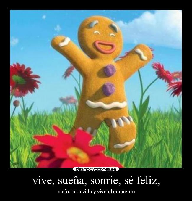 vive, sueña, sonríe, sé feliz, - disfruta tu vida y vive al momento