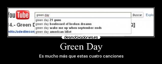 Green Day - Es mucho más que estas cuatro canciones