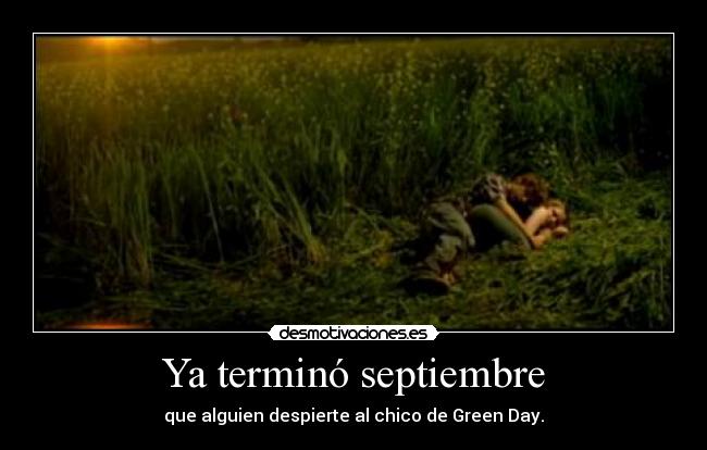 Ya terminó septiembre - 