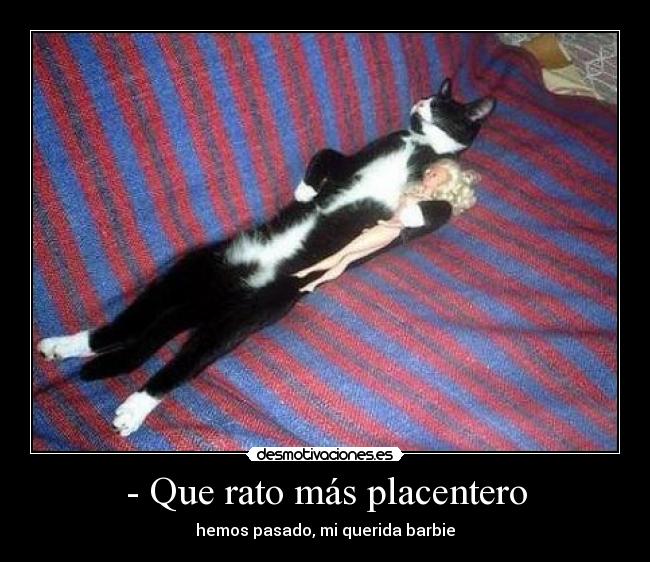 - Que rato más placentero -