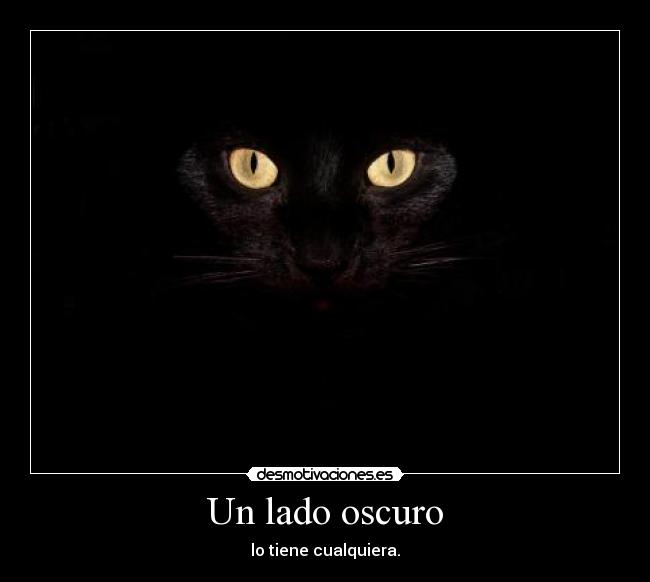 carteles gato negro lado oscuro darth vader desmotivaciones