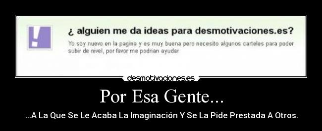 Por Esa Gente... -