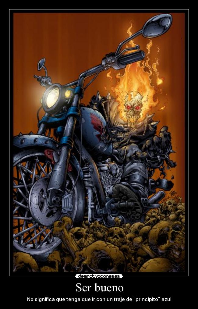 Ser bueno - No significa que tenga que ir con un traje de principito azul