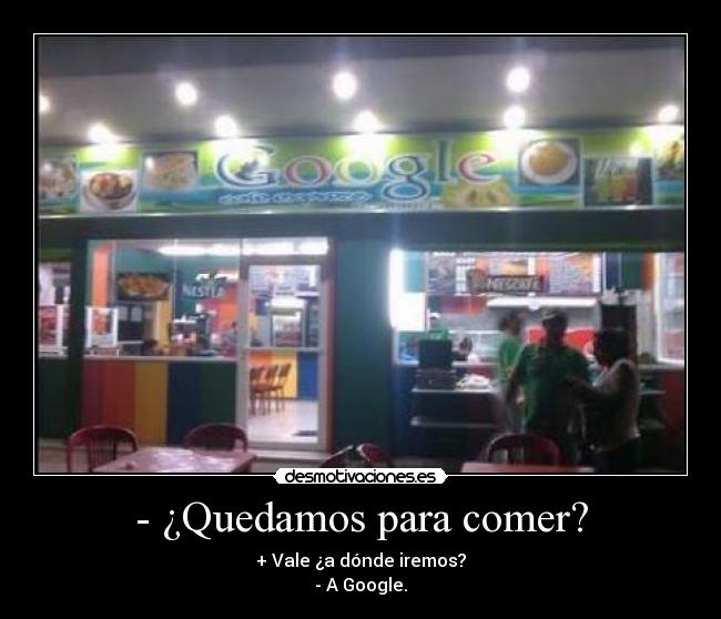 - ¿Quedamos para comer? - 