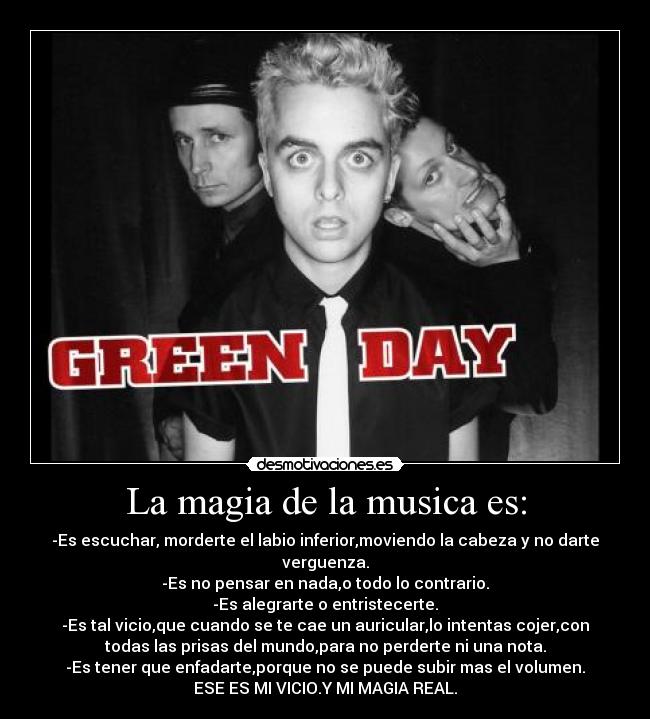 La magia de la musica es: -