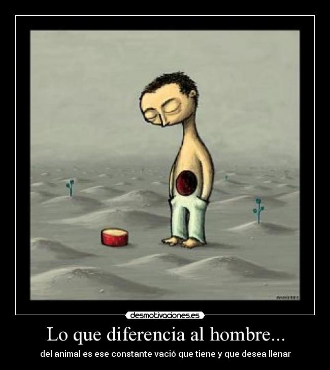 carteles diferencia hombre vacio desmotivaciones