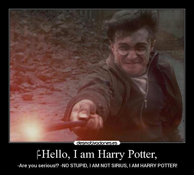 ‎-Hello, I am Harry Potter, - 