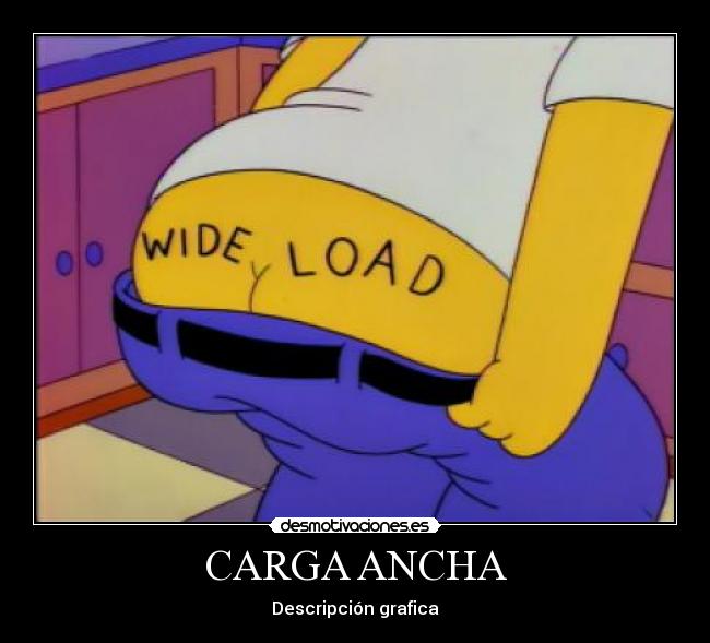 CARGA ANCHA - Descripción grafica