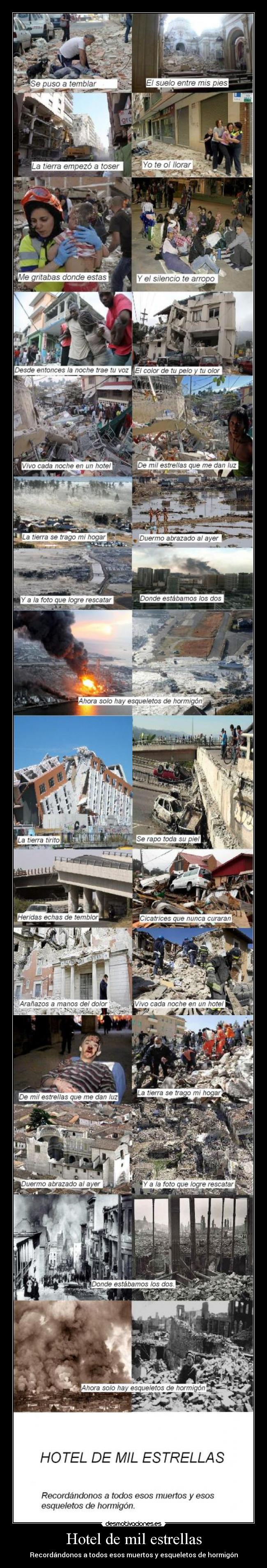 Hotel de mil estrellas - Recordándonos a todos esos muertos y esqueletos de hormigón