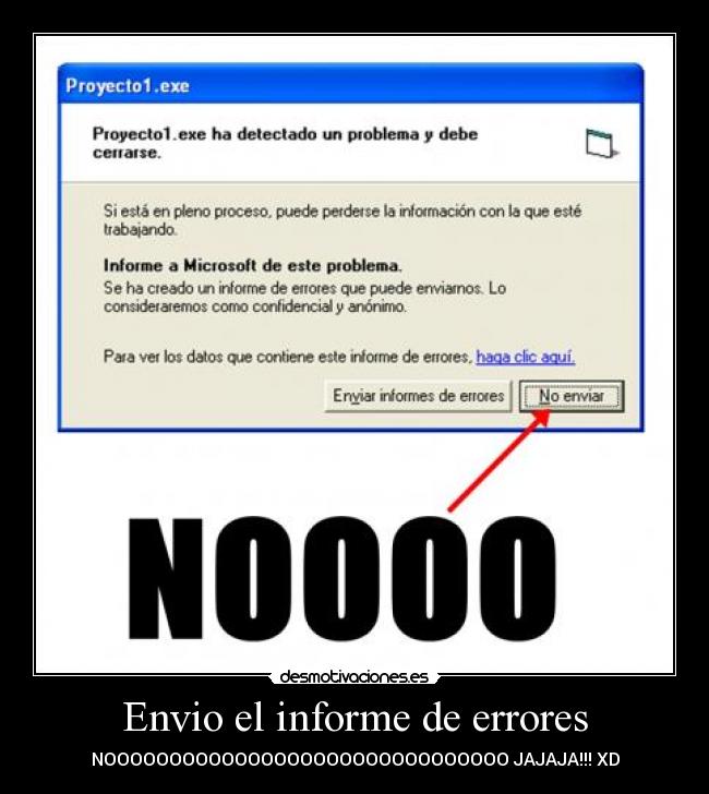 Envio el informe de errores -