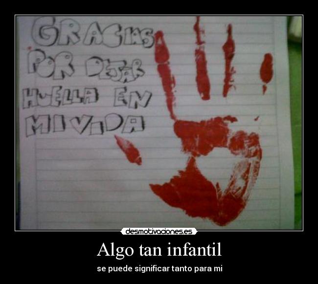 Algo tan infantil -