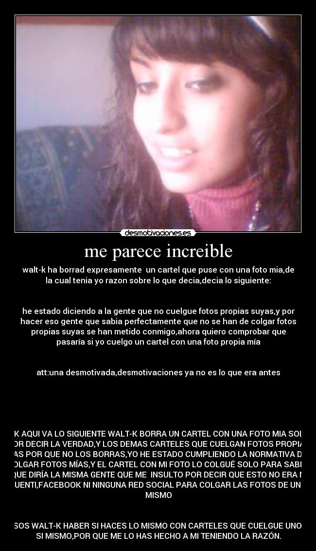 me parece increible - 