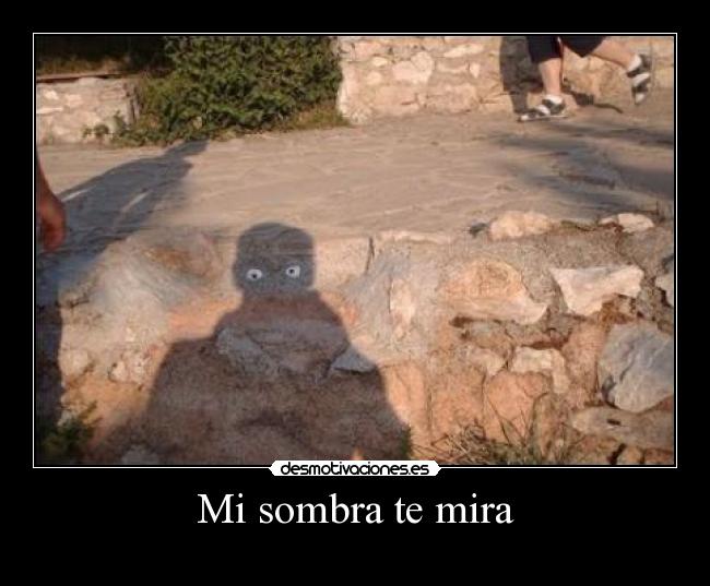 Mi sombra te mira -