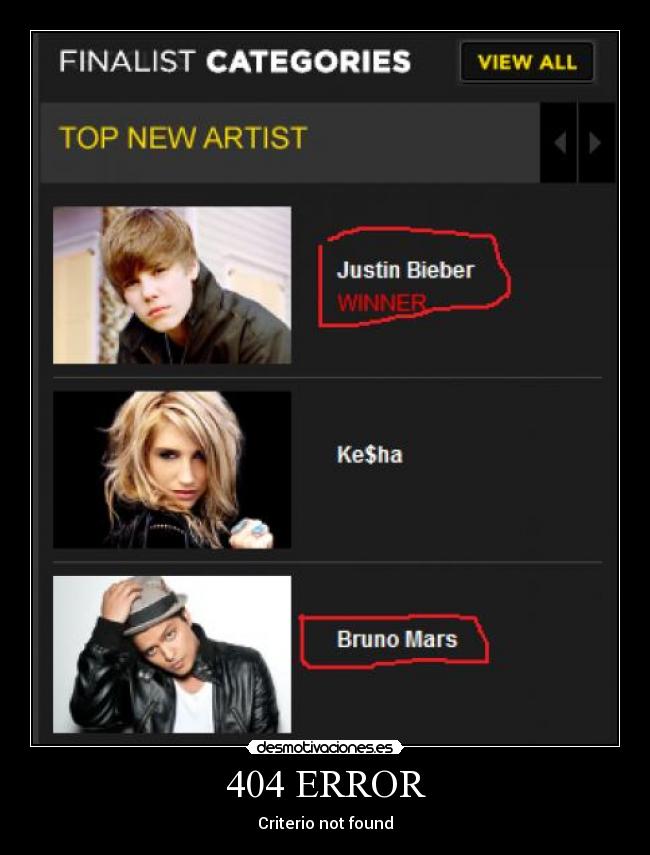 404 ERROR - Criterio not found