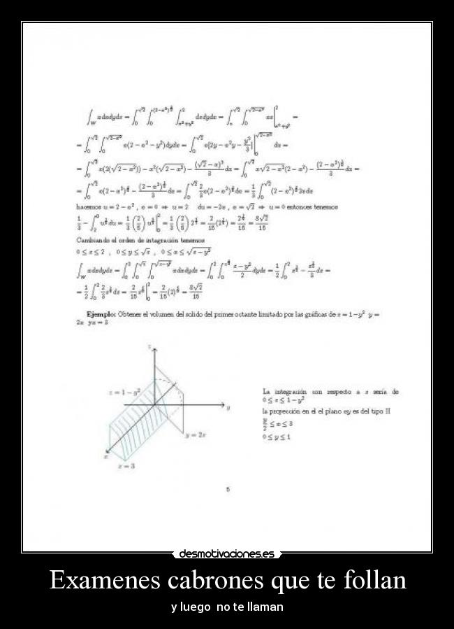 Examenes cabrones que te follan - y luego no te llaman