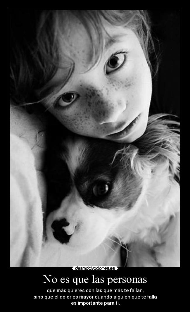 No es que las personas -