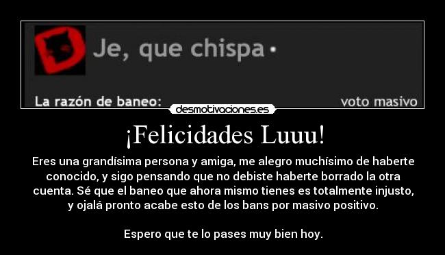 ¡Felicidades Luuu! - 