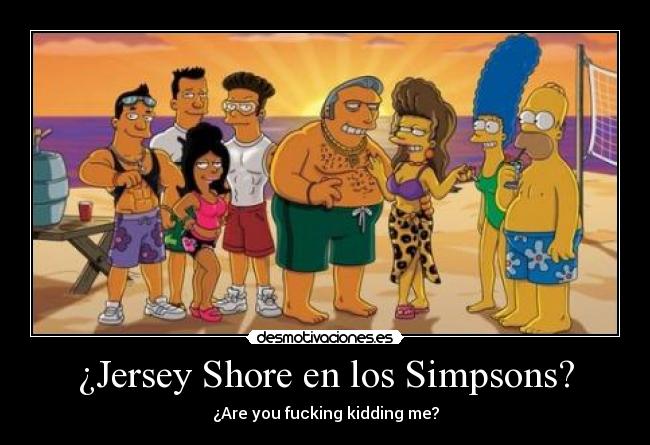 ¿Jersey Shore en los Simpsons? - 