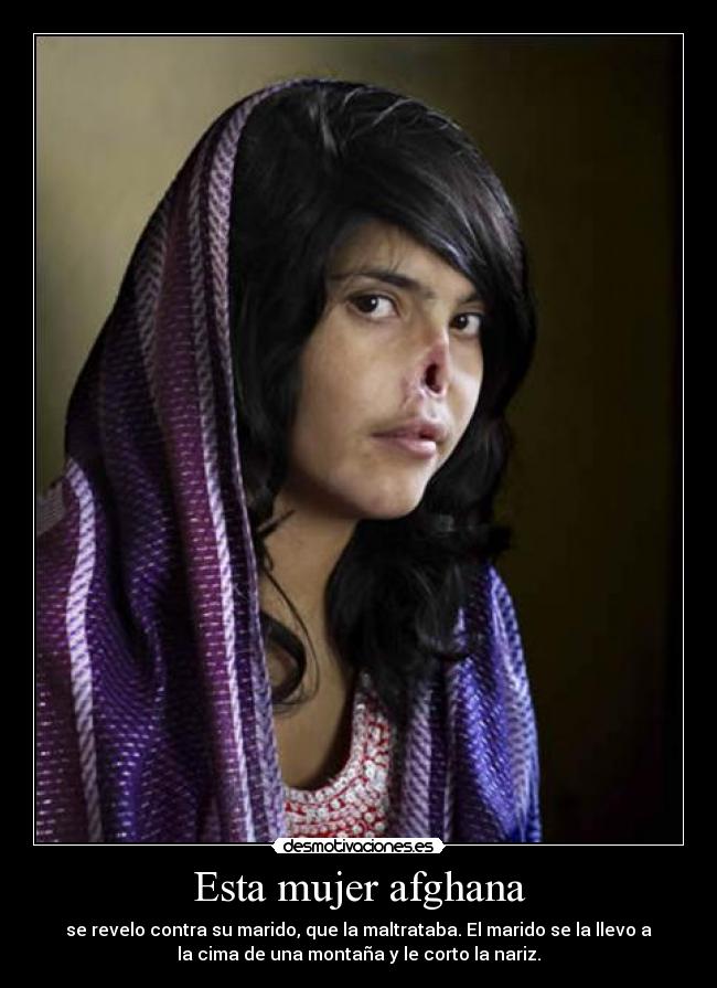 Esta mujer afghana -